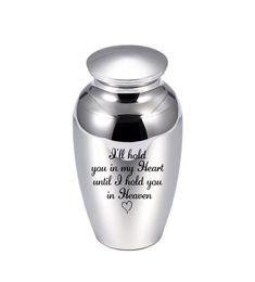 45x70mm For Pets Human Cremation Urns Ashes Keepsake Jar Memorial Mini Urn Funeral Urn with pretty package bag8652553