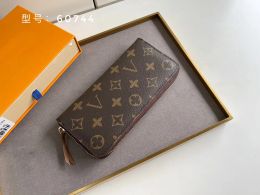 Mulheres de alta qualidade carteiras de designer luxurys Clemence zíper moeda bolsa clássica-flor carta longa titular de cartão feminino moda pequena bolsa de embreagem caixa original