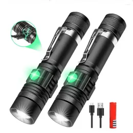 Flashlights Torches LED Rechargeable Waterproof Super Bright Zoomable Small For Camping Emergencies