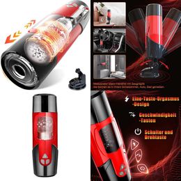 male sex toy Masturbators Dark Knight Men's Hot Selling Fully Automatic Telescopic Rotating Belt with Pronunciation Aircraft Cup Exercise Device Adult Fun