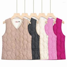 Women's Vests Cotton Vest For Men Quilted Plus Size With Padded V Neck Single-breasted Design Fall Winter