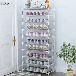 Simple Shoe Rack Metal Shelf Footwear Amazing Shoerack Living Room Furniture Space Saving Shoes Organizer Stand Holder 240130