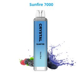 Sunfire Crystal 7000 Puff Pro Max 1300 mAh Battery Puffbar Disposable Vape Crystal Vaporizer 0% 2% 5% 9000 10000 Desechable Vape Puff 7k 9k 10k Vaper Pod E Cig Holland UK