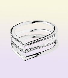 New 925 Sterling Silver Wish Ring Stack Ring with Cz Stone Fit Jewellery Engagement Wedding Lovers Fashion Ring3660293