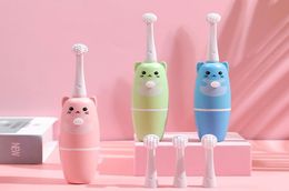 children039s electric toothbrush cartoon pattern children with soft replacement head8045565