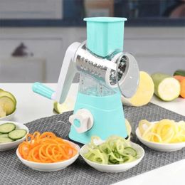 Manual Rotary Cheese Grater for Vegetable Cutterr Hand Crank Potato Slicer Home Kitchen Shredder Grater Kitchen Accessories 240129