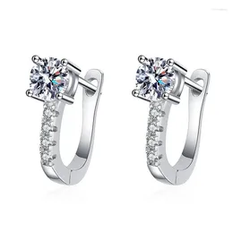 Stud Earrings Luxury Fashion Fine Diamond Moissanite Rings U S925 Sterling Silver For Women Valentine's Day Gift