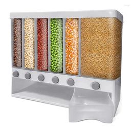 Storage Bottles Dry Food Dispenser Cereal Container-Rice 22 Pounds Pantry & Kitchen Bucket (White)