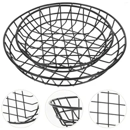 Dinnerware Sets Snack Basket Fruits Container Serving Plate Fried Chicken Home French Fries Storage Wire Plates Bread For
