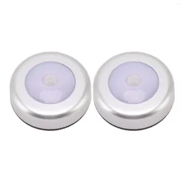 Wall Lamp Small Sensing Motion Sensor Night Light Round Eye Protection For Bed Bottom Closet