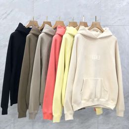 Essentialhoodie Set 1977 Men Oversized Pullover Hoodies Sweatshirt Women Trac Sweat 3D Rubberized Soft-Touch High Street Hoodies Designer 533