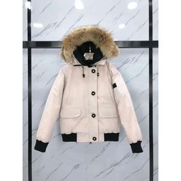 Designer Mens Down Parka Winter Jacket Womens White Duck Windproof Parker Collar Cap Warm Real Wolf V Wholesale 2 Pieces 10% Dicount 93