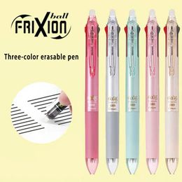 Japan PILOT Frixion Press Multi-function Three-color Erasable Water Pen LKFB-60EF Three-color 0.5 / 0.38mm School Supplies 240129