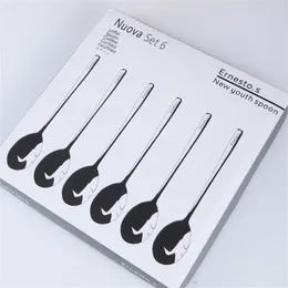 Spoons Stainless Steel Spoon Silver Thicken Premium Quality Tenacity Anti-rust Tableware Ladle Set Combination Boxed