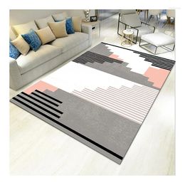 Carpets Polyester Printed Big Area Rugs With Rubber Backing For Living Room#