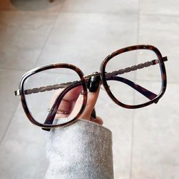 Sunglasses Frames European American Style Eyeglass For Women Big Size Blue Light Blocking Woman Eyeglasses Stylish Glasses Frame