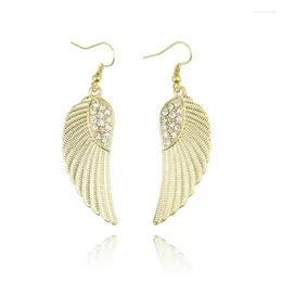 Dangle Earrings LOVBEAFAS Fashion Angel Wing Long Drop For Women Fine Jewellery Vintage Ethnic Bohemian Crystal