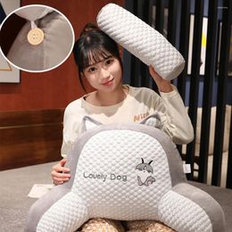 Pillow Ice Silk Reading Ergonomic Soft Lumbar Multifunctional With Armrests For Relaxing Watching TV