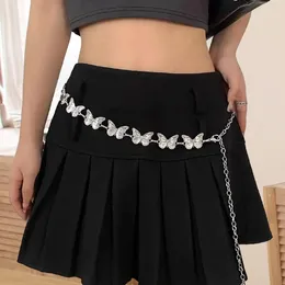 Belts Women Waist Chain Belt Stylish Waistband Punk Body Belly Jewelry Casual Butterfly For Costume Skirt Dress Lady Decor