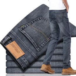 Spring Men Casual Jeans Pants Black Blue Skinny Korea Denim Pants Y2K Jeans Men's Clothing Trousers Wholesale 240124