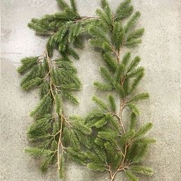 Artificial Green Plants Year Christmas Garland Wreaths Home Party Decoration Pine Tree Rattan Hanging Ornament For Kids 240131