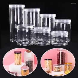 Storage Bottles Transparent Plastic Jar Food Sealed Box Moisture-proof Dust-proof Visible Safety Material Dried Fruit Candy Kitchen