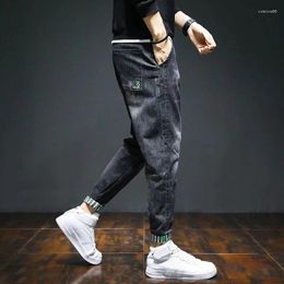 Men's Jeans Man Cowboy Pants Harem Stretch Trousers Elastic Casual Xs Autumn Clothing Trend 2024 Clothes Y2k 2000s