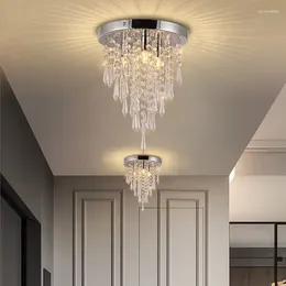 Ceiling Lights European Style Light Luxury Crystal Lustre Chandelier Living Room Bedroom E27 Lamp Fixtures Home Decor