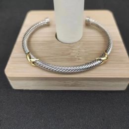 May DY 4MM X Bangle For Women High Quality Station Cable Cross Collection Vintage Ethnic Loop Hoop Punk Jewelry Band 240124