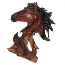 Garden Decorations Horse Head Ornaments Decorative Figurines For Resin Figures Artificial Toy Small Model Office