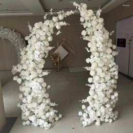 Decorative Flowers Wedding Rose White Flower Arch Arrangement