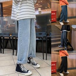 Men's Jeans Male Casual Fashion Loose Elastic Waist Street Wide Leg Trousers Pants Tracksuit