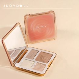 9G Judydoll Face Highlighter Makeup Palette Lasting Luminous Contour Shimmer Matte Powder 3D Nose Cosmetics Wholesale 240202