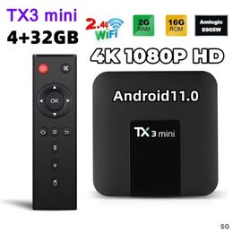 Original Tanix TX3 mini Android 110 Amlogic S905L 2G 16G 24G WiFi 4K TV Box Smart H 265 1G 8G TX6 TVBOX 240130