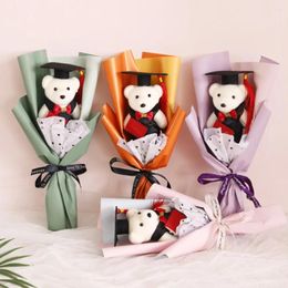 Decorative Flowers Graduation Gift Valentine'S Day Animal Bouquet Cartoon Lovely Bear Decoration