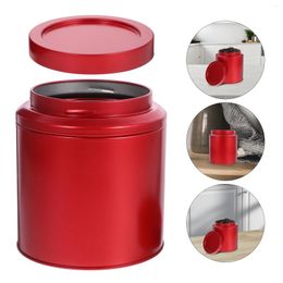 Storage Bottles Airtight Loose Tea Jar Kitchen Canister Coffee Sugar Tinplate