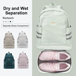 Gym Backpack for Women with Shoes Compartment Large Travel Waterproof Sport Swimming Yoga Athletic 240130