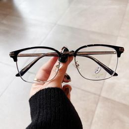 Sunglasses Frames Rectangle Shape Semi-rimless Men's Glasses Fashion Style Anti Blue Light Frame Eyeglasses For Men Selling Women Glass