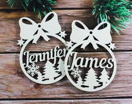 Christmas Decorations Personalized Tree Decor Custom Gift Wood Decoration With Your Name Ornament