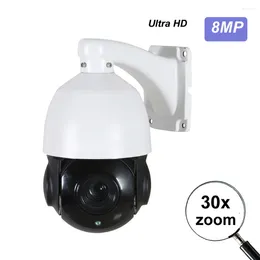 Hikvision-Compatible 4K 8MP 5MP 4MP 2MP POE IP PTZ Camera Outdoor 30X Zoom Speed Dome Surveillance 80m IR Onvif IP66