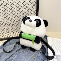 Backpack Panda Plush Children Adult Fashion Animal Cute Casual Simple Adjustable Strap Kawaii Cartoon Gifts