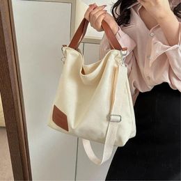 Evening Bags Women's Canvas Shoulder Eco Reusable Foldable Shopper Fashion Print Large Capacity Handbags Casual Cute Bag For Student