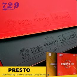 729 Friendship Presto Speed Spin Резина для пинг-понга Профессиональная эластичная накладка для настольного тенниса с губкой для торта, слегка липкая 240124