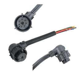 Car Teka 8P 90 degree elbow with black corrugated pipe wear-resistant high flexible taillight plug socket Connexion wire