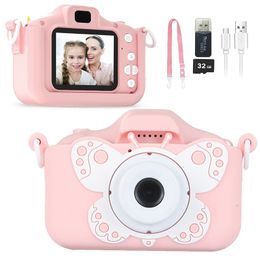 Kids Camera Digital Camera for Kids Toys Children Po Video Camera with 32GB SD Card for Girls and Boys by Age 3-12 Years Gift 240123