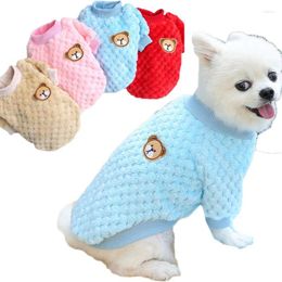 Dog Apparel Fleece Hoodies Cat Clothes Small Dogs Bear Pattern Pet Coat Puppy Sweatshirt Chihuahua Pets Outfits XXL
