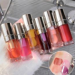 Lip Gloss 6g Violet Jelly Mirror Glass Moisturizing Transparent Plumper Big Brush Crystal Peach Oil Hydrating