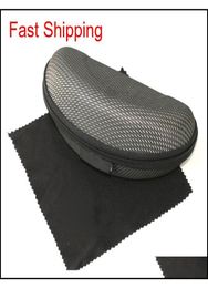 Whole Sunglasses Case Black Big Eyeglasses Box With Cleaning Cloth For Women And Men Brand China Kcty43485389