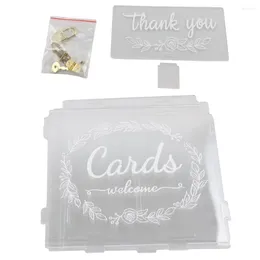 Party Supplies Box Card Wedding Boxes Lock Suggestion Holder Money Gift Cards Donation Letter Slot Complain Ballot Birthday Urn Weddings