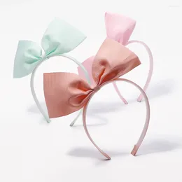 Hair Accessories 1 Pc Kids Cute Bow Bands Sweet Candy Colour Girls Hairbands Boutique Ribbon Handmade Headwear Children Gift